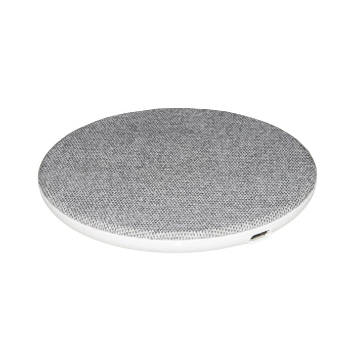 CARICABATTERIA WIRELESS PER SMARTPHONE A RICARICA RAPIDA SUPERFICIE IN TELA POTENZA 10 WATT