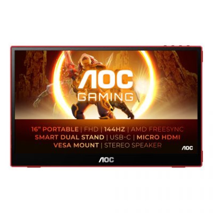 AOC 16G3 15.6  IPS 1920X1080 144HZ SPEAKERS MICROHDMIX1