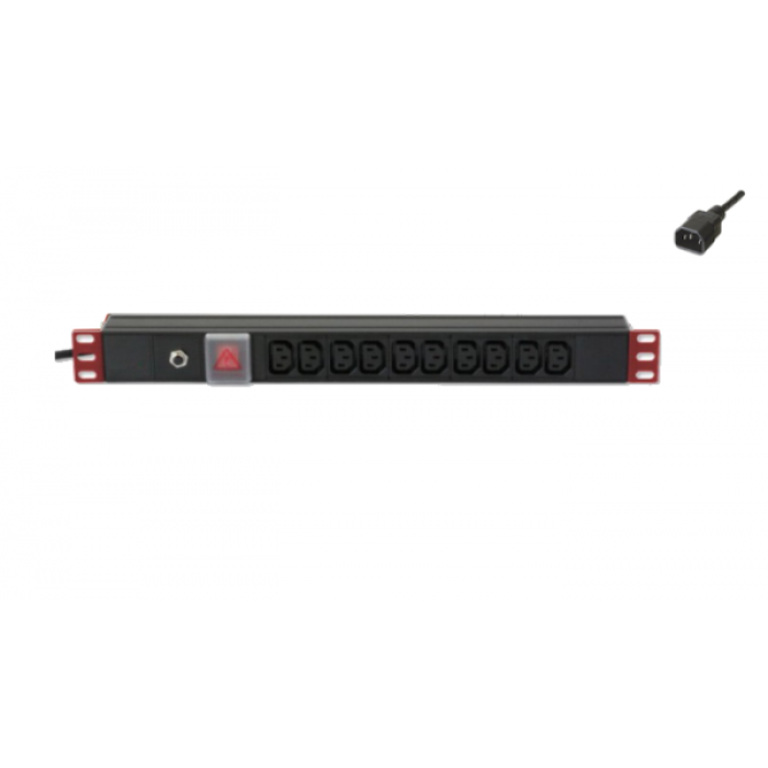 NESSOS ITALIA 1CC10-C1302-IT PDU 19'' CON 10 C13 INT.LUM. Cavo con spina C14
