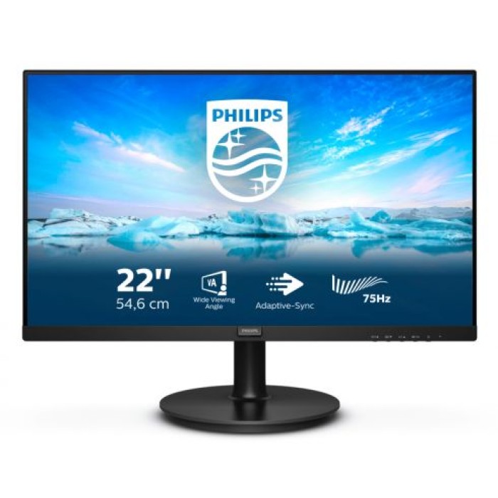 PHILIPS 222V8LA/00 21.5 VA LED GAMING MONITOR 75 HZ ADAPTIVE SYNC
