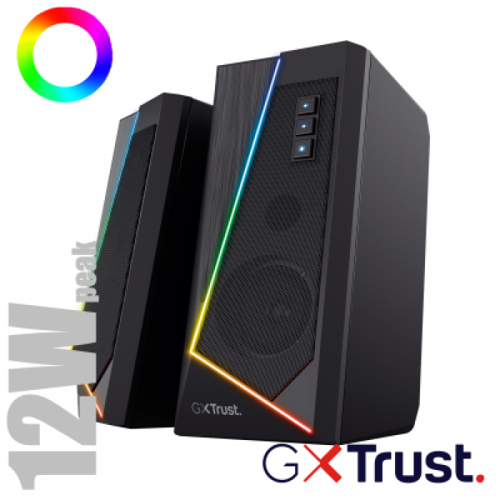 TRUST 24070 GXT609 ZOXA RGB LED SPEAKER SET
