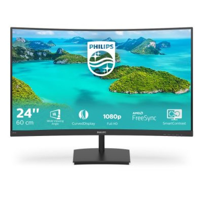 PHILIPS 241E1SCA/00 23.6  GAMING MONITOR CURVO  75HZ. VA LED