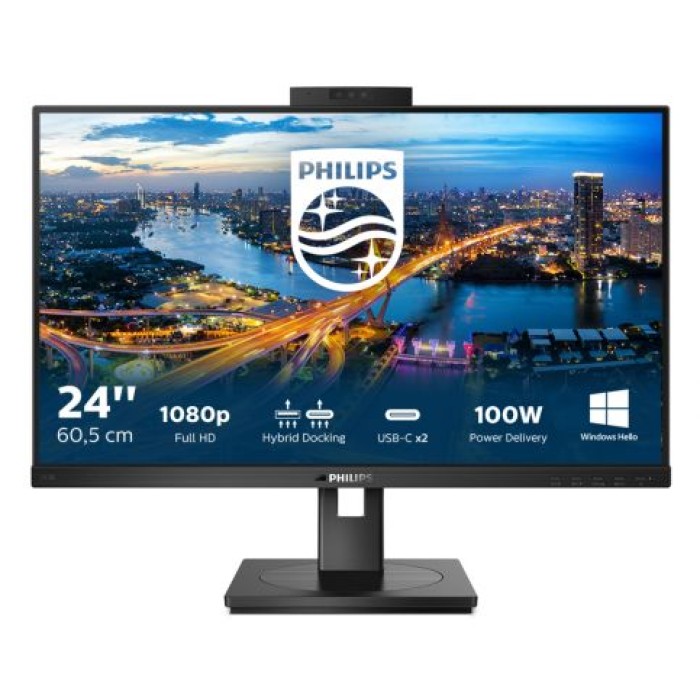 PHILIPS 243B1JH/00 23.8  USB-C DOCKING MONITOR.IPS1920X1080 WEBCAM