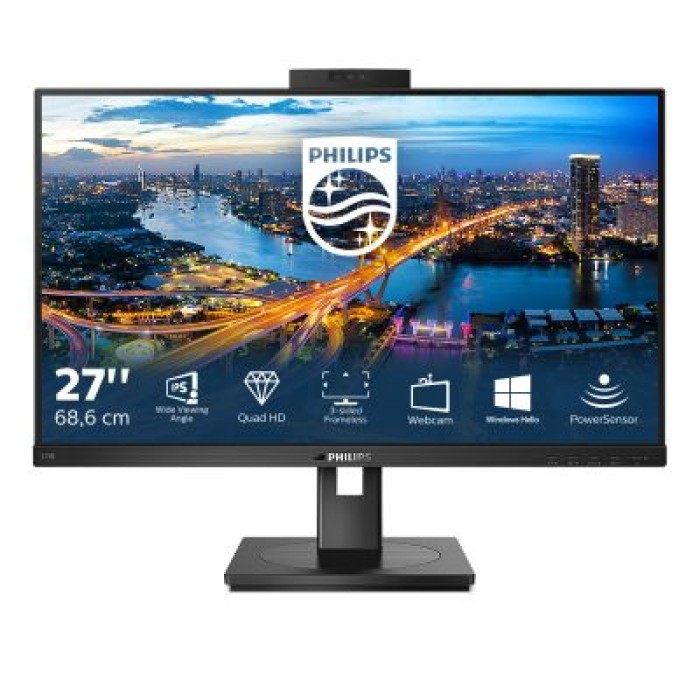 PHILIPS 275B1H/00 27 IPS 2K 2560X1440 WEBCAM MONITOR