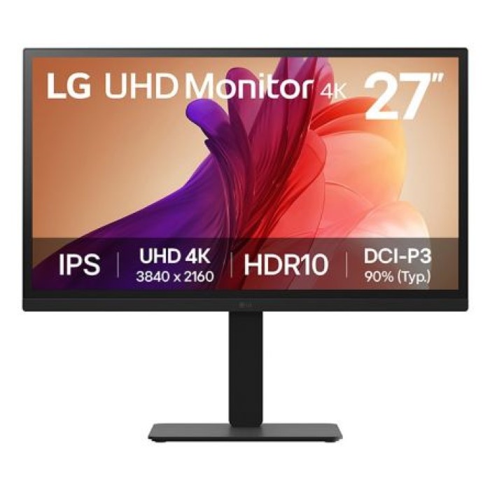 LG ELECTRONICS 27BA45U-B.AEU 27  IPS BORDERLESS 16:9 3840x2160  HDR10 300