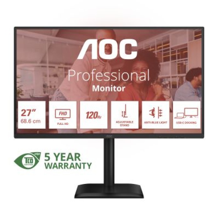 AOC 27E4CV 27  16:9 IPS 1920X1080 120HZ HDMI DP HUB USB