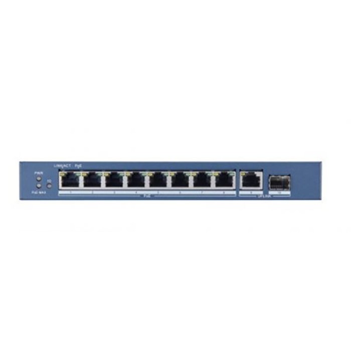 HIKVISION DS-3E0510P-E GIGABIT POE METALLICO + UPLINK GIGABIT SFP