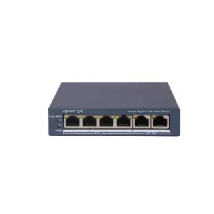 HIKVISION DS-3E1506P-EI/M Smart Managed. 4 Gigabit RJ45 PoE ports. 2 Gigabit