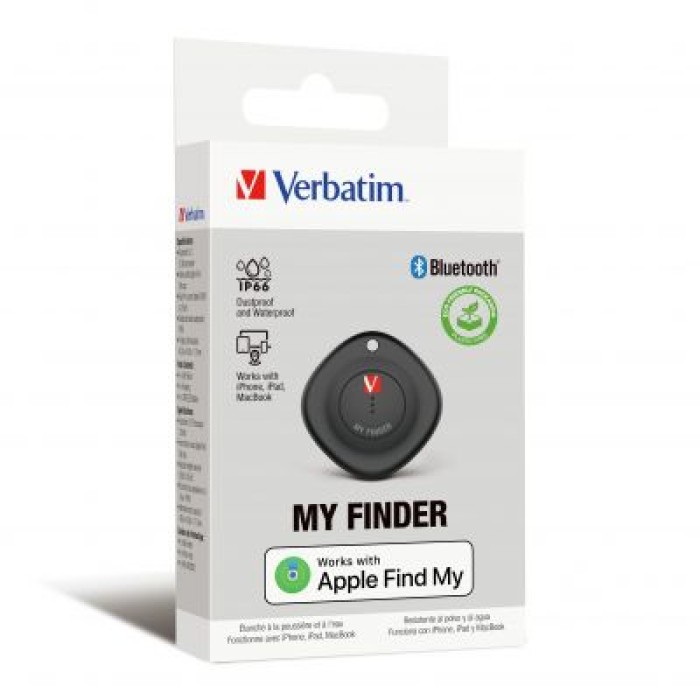 VERBATIM 32130 VERBATIM MYF-01 APPLE BLUETOOTH FINDER 1PACK BLACK