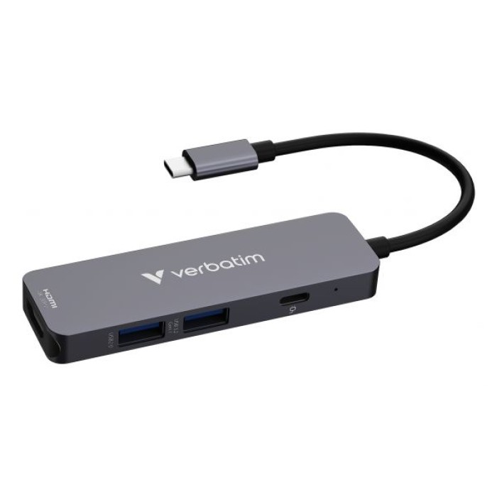 VERBATIM 32155 VERBATIM USB-C ESSENTIALS MULTIPORT HUB 4 PORT