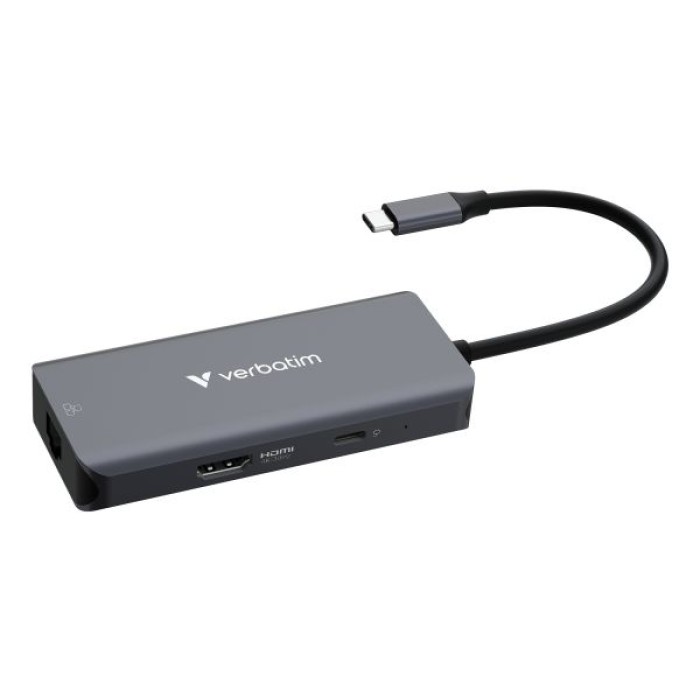 VERBATIM 32157 USB-C ESSENTIALS MULTIPORT HUB 6 PORT WITH RJ45