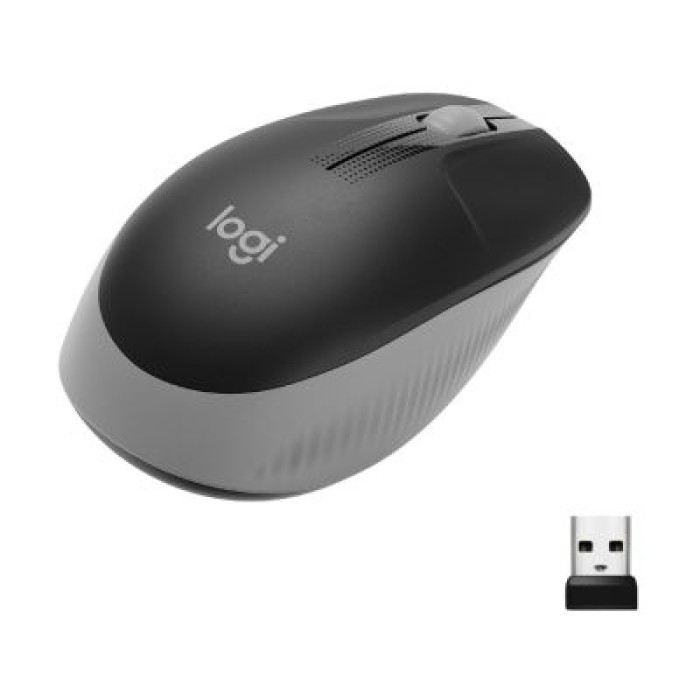 LOGITECH 910-005906 M190 FULL-SIZE WIRELESS MOUSE - MID GREY - EMEA