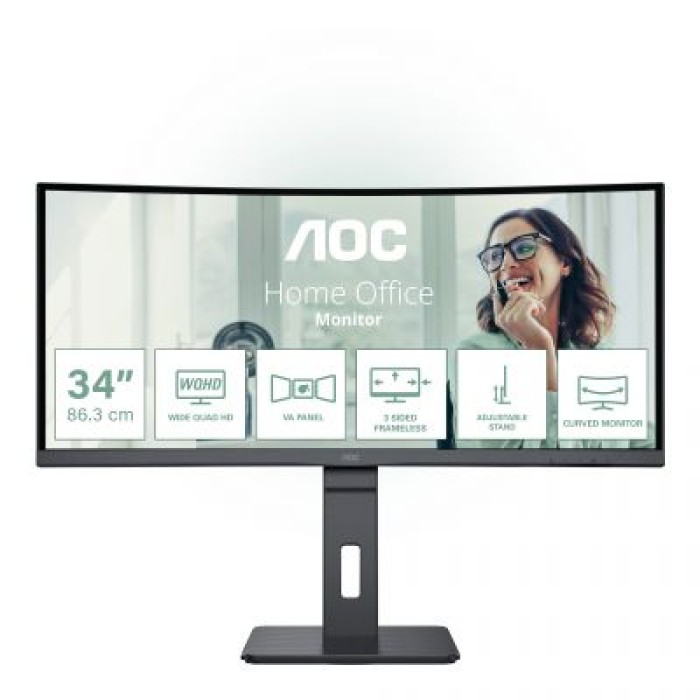 AOC CU34P3CV 34  WLED 3440X1440 21:9 100HZ HDMI/DP/HUB USB