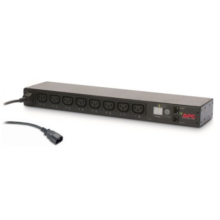 APC AP7920B RACK PDU. SWITCHED. 1U. 12A/208V. 10A/230V. (8)C13