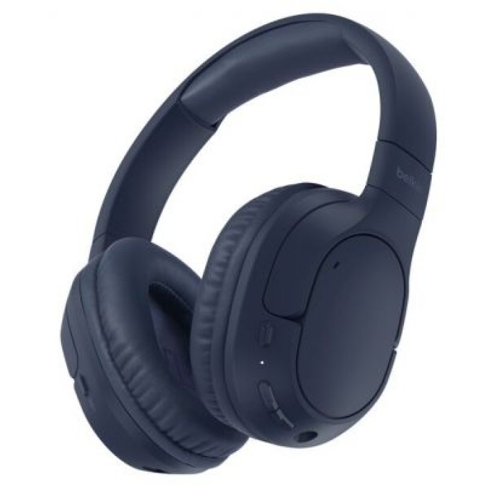 BELKIN AUD009HQBL SOUNDFORM SURROUND WIRELESS HEADPHONES. BLUE