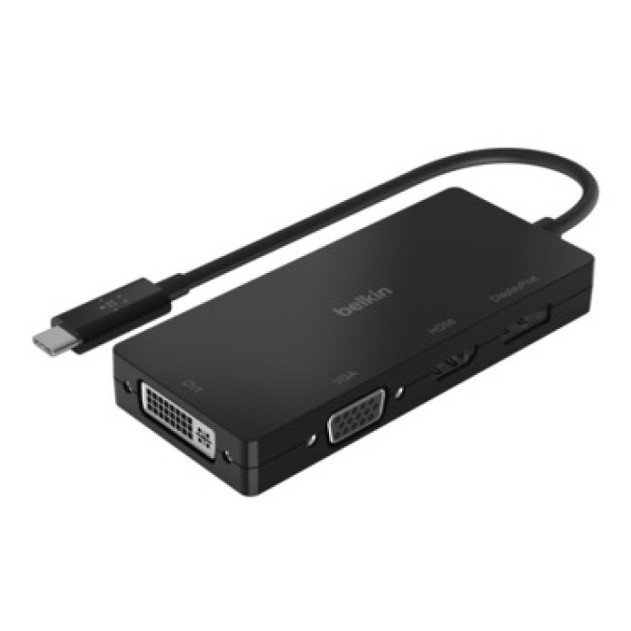BELKIN AVC003BTBK USB-C VIDEO ADAPTER (HDMI. VGA. DVI. DISPLAYPORT).