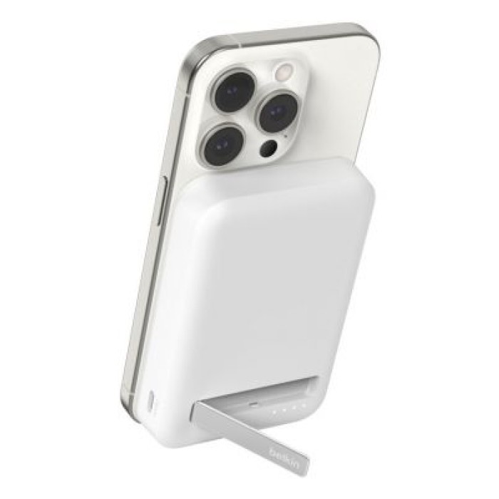 BELKIN BPD007BTWH 8K QI2 MAGSAFE POWERBANK WITH KICKSTAND WHITE