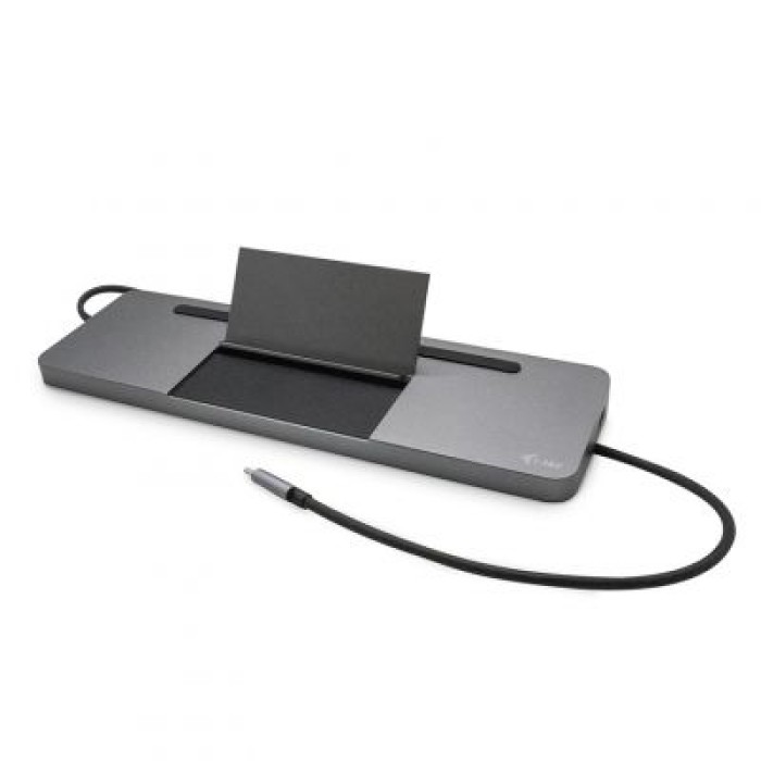 I-TEC C31FLATDOCKPDPRO USB-C METAL LOW PROFILE TRIPLE DISPLAY DOCK. STAT.
