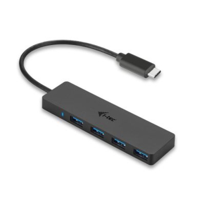 I-TEC C31HUB404 USB 3.1 TYPE C SLIM HUB 4 PORT PASSIVE - BLACK