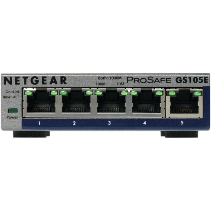 NETGEAR GS105E-200PES 5PT GIGE SMART MANAGED PLUS SWCH