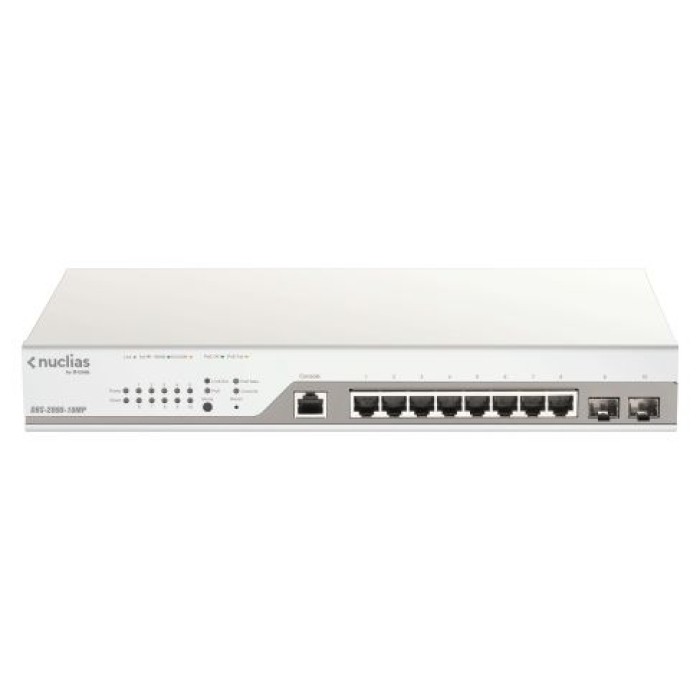 D-LINK DBS-2000-10MP 10-PORT GIGABIT POE+ NUCLIAS SMART MANAGED