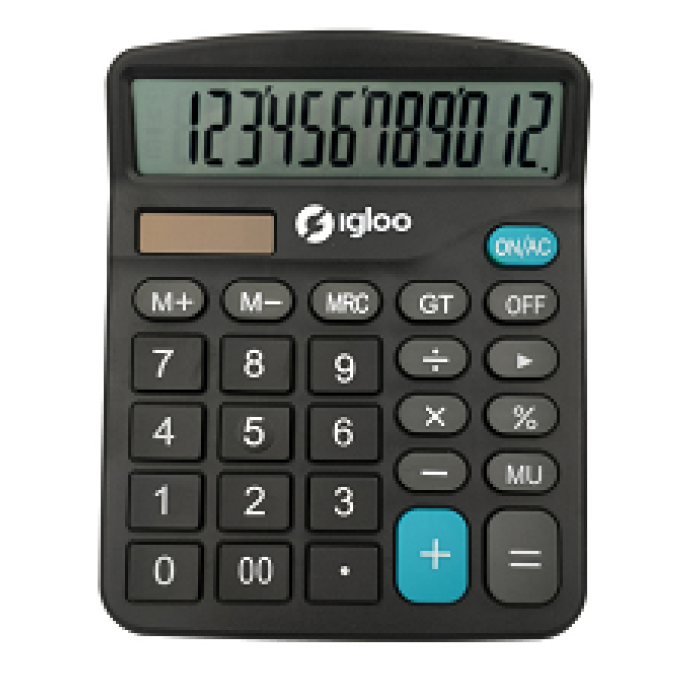 IGLOO DC-02_NEW IGLOO CALCOLATRICE DA TAVOLO COLORE NERO