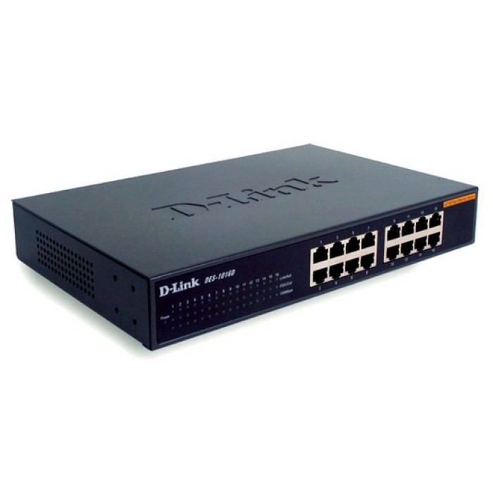 D-LINK DES-1016D SWITCH DESKTOP 16 PORTE 10 100 MBPS