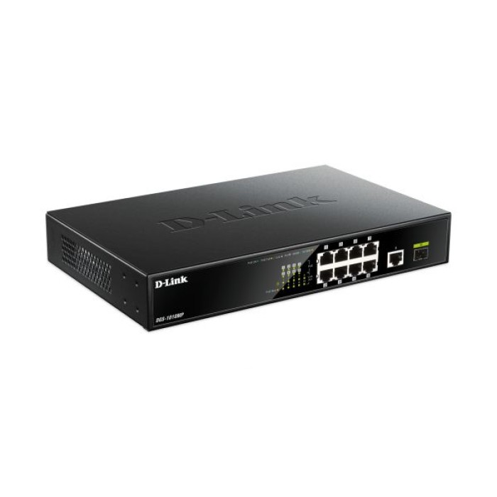 D-LINK DGS-1010MP 10-PORT GIGABIT POE UNMANAGED SWITCH