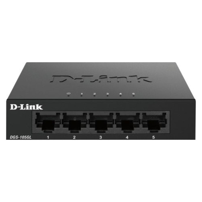D-LINK DGS-105GL 5-PORT GIGABIT ETHERNET METAL HOUSING UNMANAGED SW