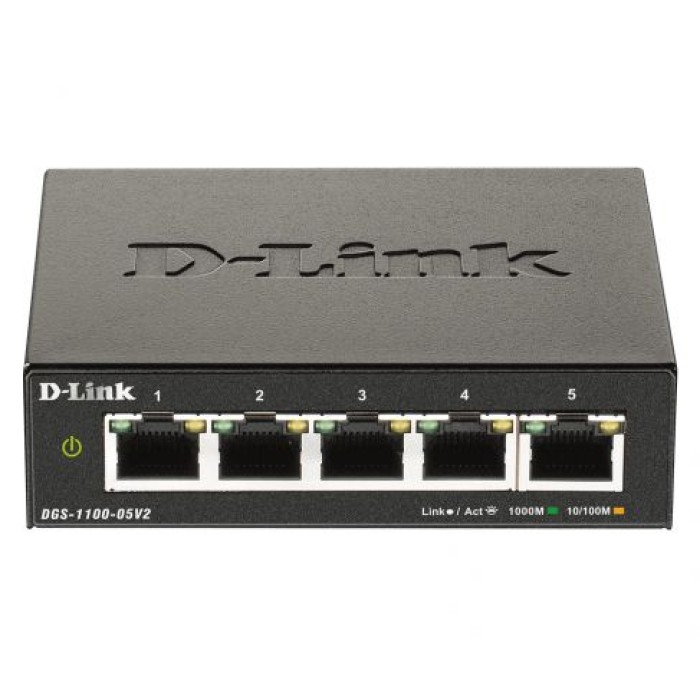 D-LINK DGS-1100-05V2 5-PORT GIGABIT SMART MANAGED SWITCH