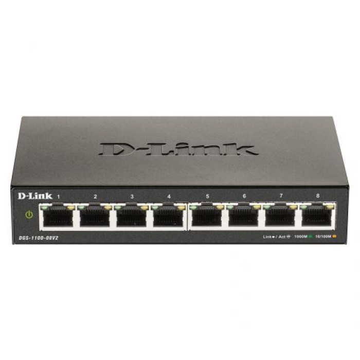 D-LINK DGS-1100-08V2 8-PORT GIGABIT SMART MANAGED SWITCH