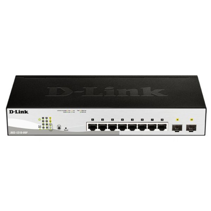 D-LINK DGS-1210-08P 8-PORT 10 100 1000MBPS GIGABIT DESKTOP POE SMART
