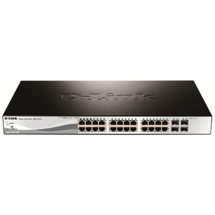 D-LINK DGS-1210-28P 24-PORTS POE 10 100 1000MBPS WITH 4 X SFP PORTS