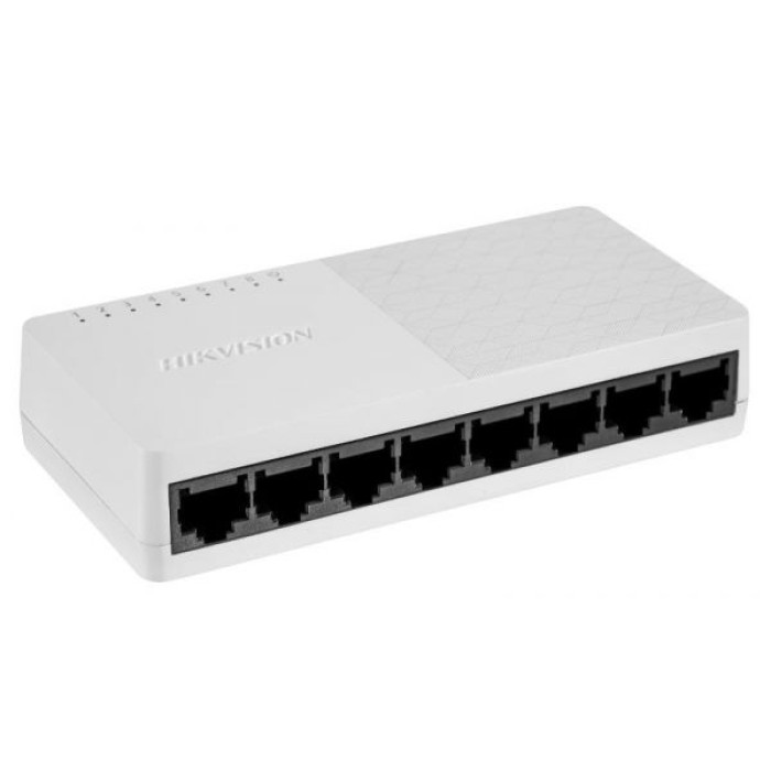 HIKVISION DS-3E0508D-O L2. UNMANAGED. 8 GIGABIT RJ45 PORTS.DESKTOP SWITCH