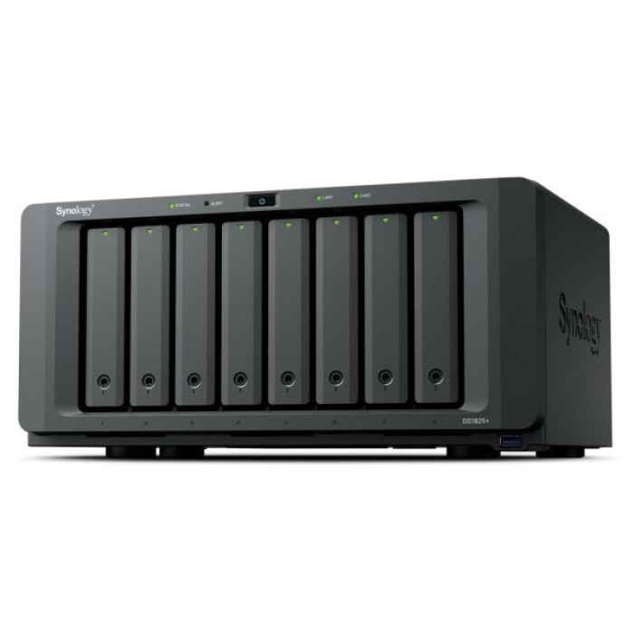 SYNOLOGY INC. DS1825+ DS 8-BAY PLUS AMD RYZEN V1500B QC 2.2GHZ 8GB DDR4