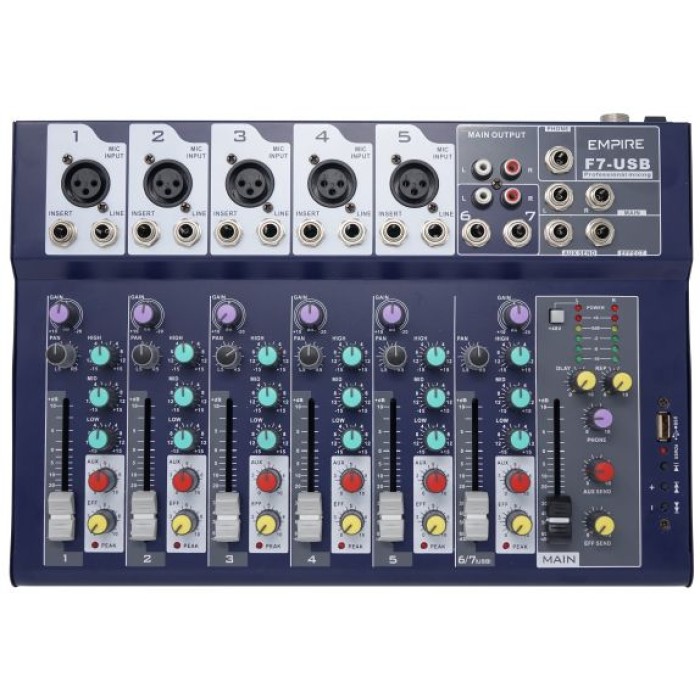 EMPIRE EMSP.F7USB MIXER A 7 CANALI