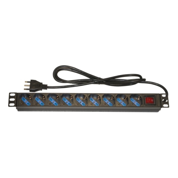 TECNOWARE FRA18042 PDU 19  INGRESSO ITA 16A -  9 USCITE ITALIA 10/16A