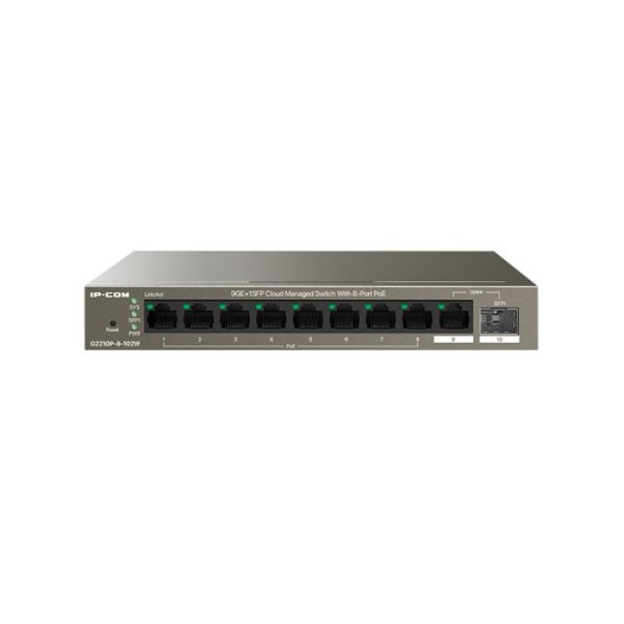 IP-COM G2210P-8-102W SWITCH POE MANAGED L2. 10 PORT. 8 POE
