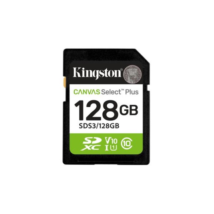 KINGSTON SDS3/128GB KINGSTON CANVAS SELECT PLUS SDXC 128GB 150MB/S
