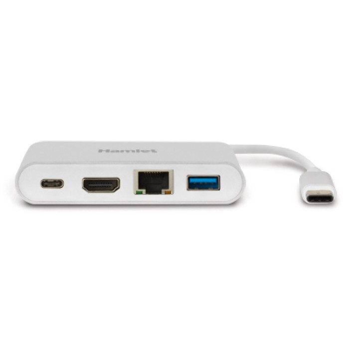 HAMLET HDKC-PD100 MULTIPORT USB-C + HDMI+LAN GIGA+ USB3.0 PORT