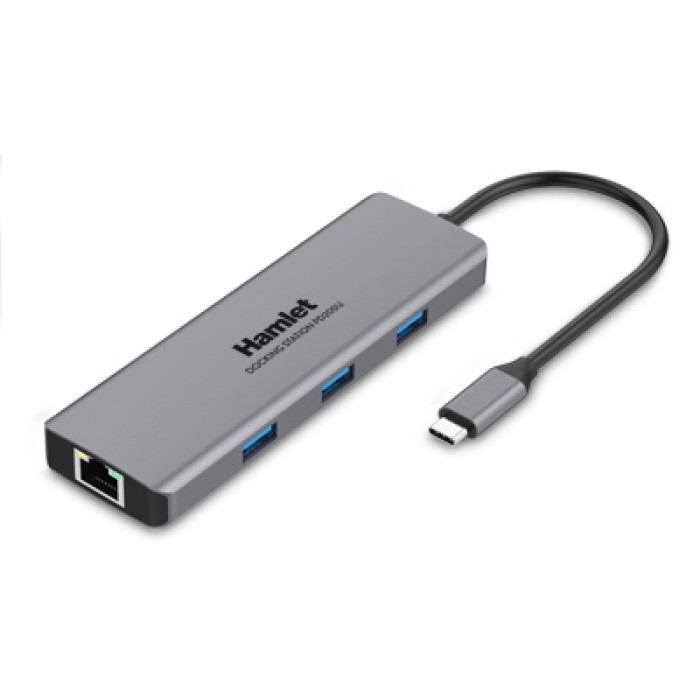 HAMLET HDKC-PD200 HDMI - 3 USB 3.0 - LAN - USB-C PD 87W