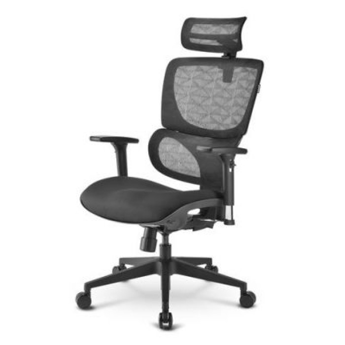 SHARKOON OFFICEPAL C30 Sedia Office Ergonomica in Tessuto e Rete Mesh