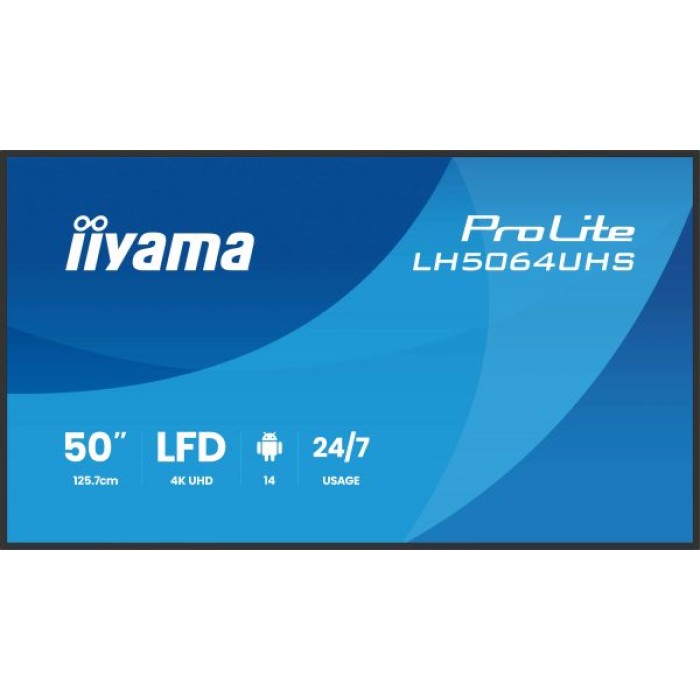 IIYAMA LH7564UHS-B1AG 75  LCD UHD 4k Android 14 OS wifi 24/7