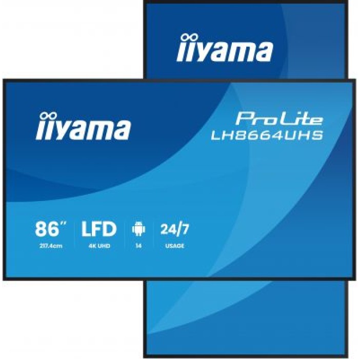 IIYAMA LH8664UHS-B3AG 86  LCD UHD