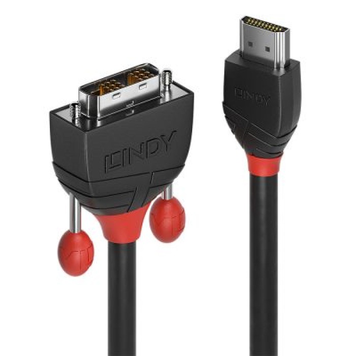 LINDY LINDY36272 CAVO HDMI A DVI-D BLACK LINE. 2M