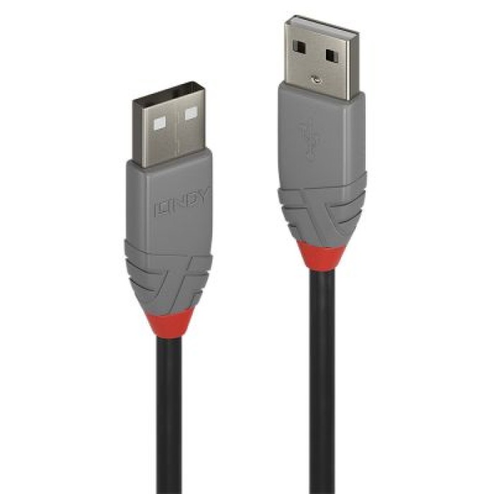LINDY LINDY36691 CAVO USB 2.0 TIPO A/A ANTHRA LINE. 0.5M