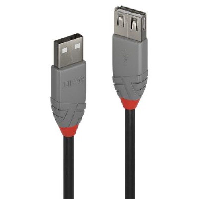 LINDY LINDY36702 PROLUNGA USB 2.0 TIPO A ANTHRA LINE. 1M