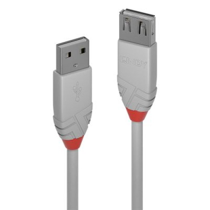 LINDY LINDY36713 PROLUNGA USB 2.0 TIPO A ANTHRA LINE. 2M