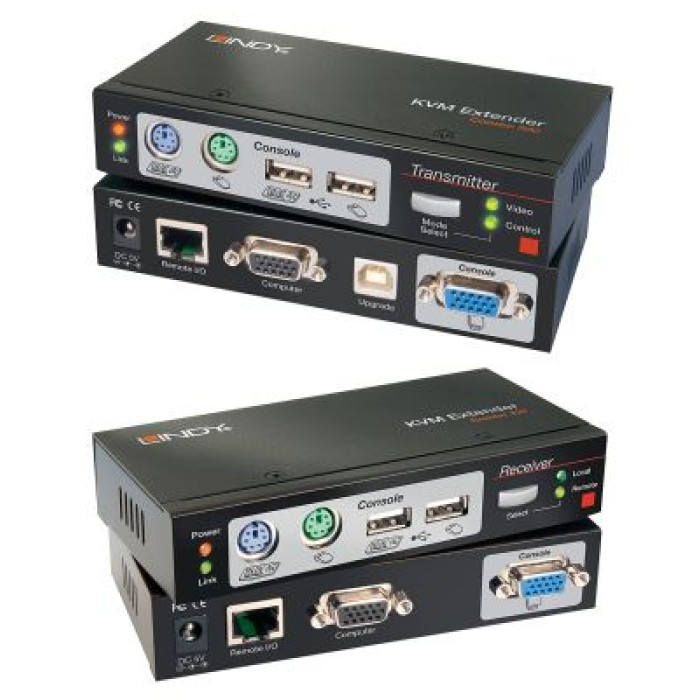 LINDY LINDY39378 CAT.5 KVM EXTENDER COMBO 300 CON KVM SWITCH