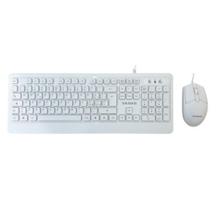 YASHI MY540 KIT KEYBOARD/MOUSE USB KIT WHITE